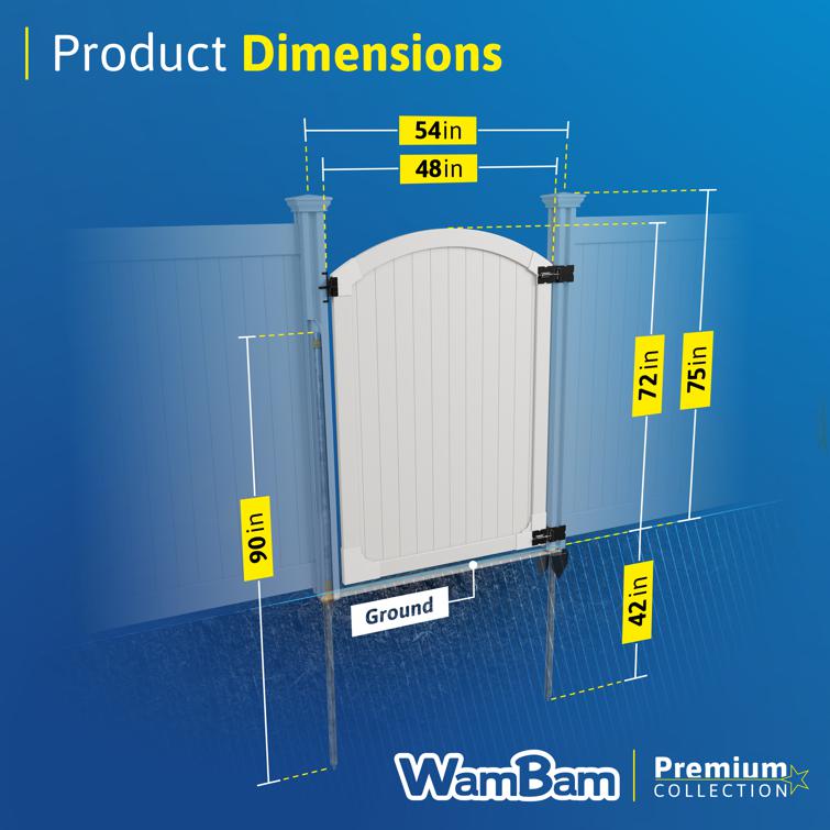 Steady Freddy Vinyl Gate | WamBam Fence
